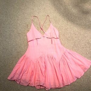 Pink/coral romper size S